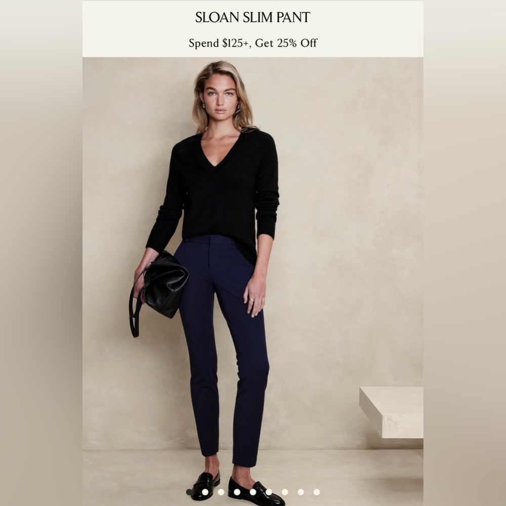 Banana republic Sloan navy pants size 0